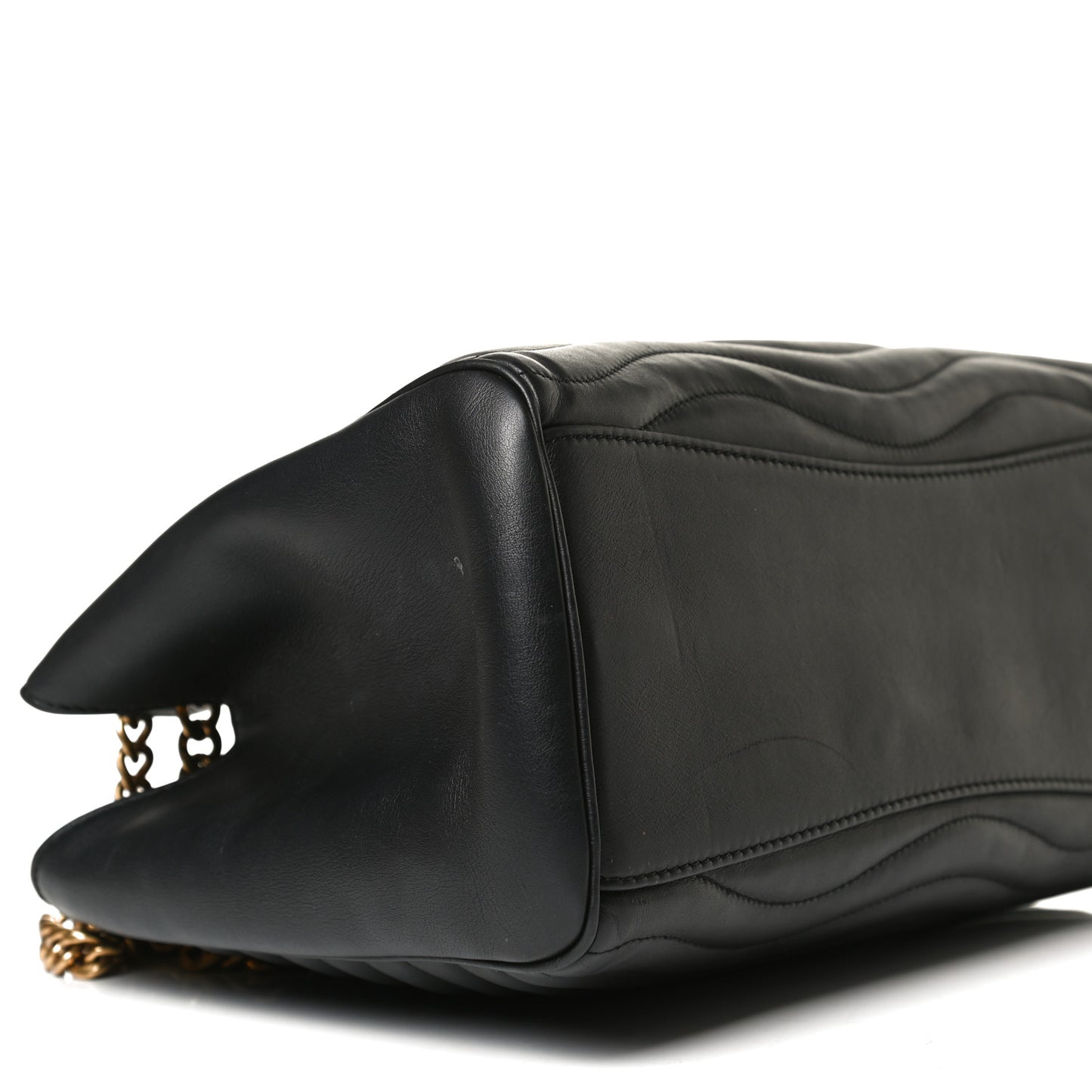 Calfskin New Wave Chain Tote Black