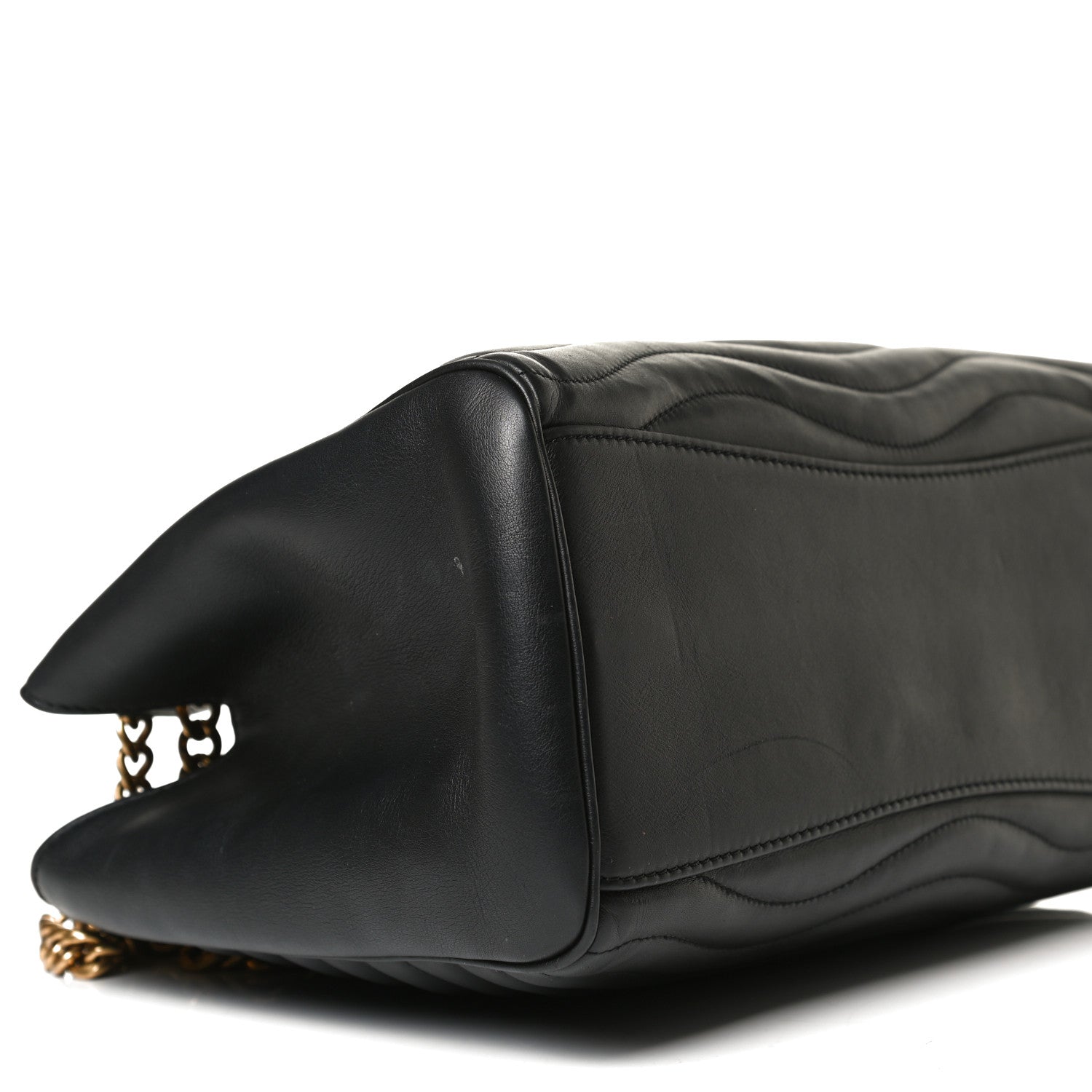 Louis Vuitton Calfskin New Wave Chain Tote Black 10 of 16