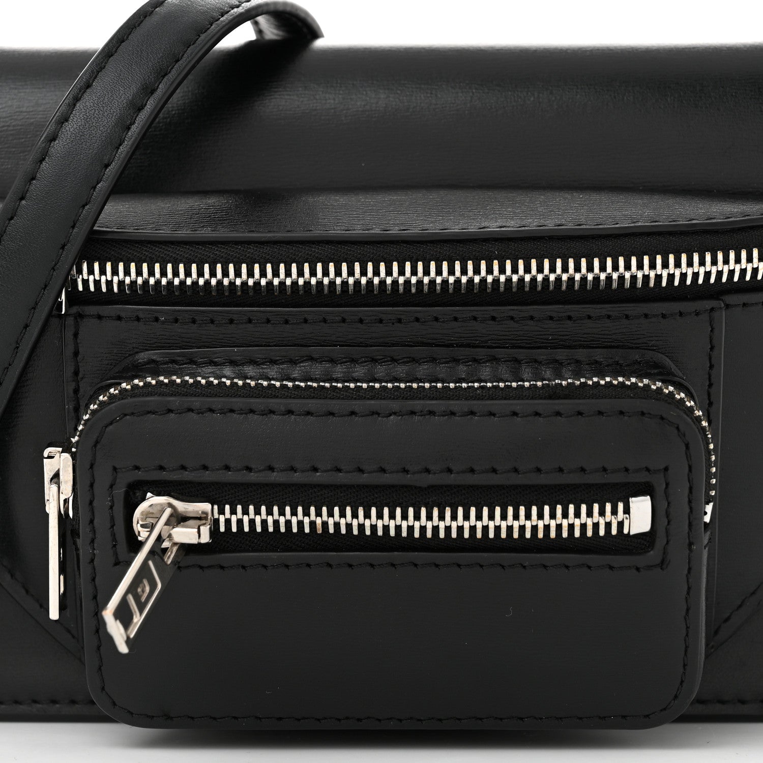 Alexander Wang Textured Calfskin Attica Crossbody Black 7 of 9