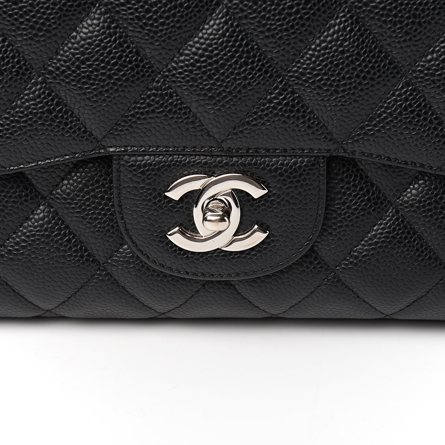 Caviar Quilted Jumbo Single Flap Black