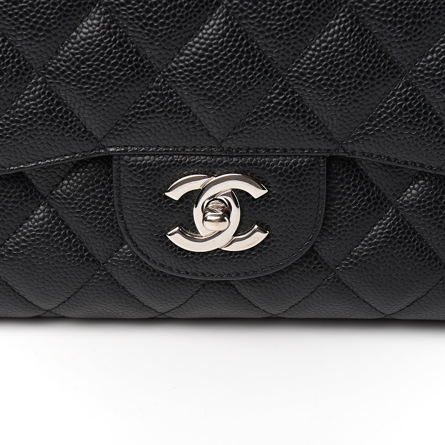 Chanel Caviar Quilted Jumbo Single Flap Black 9 of 9