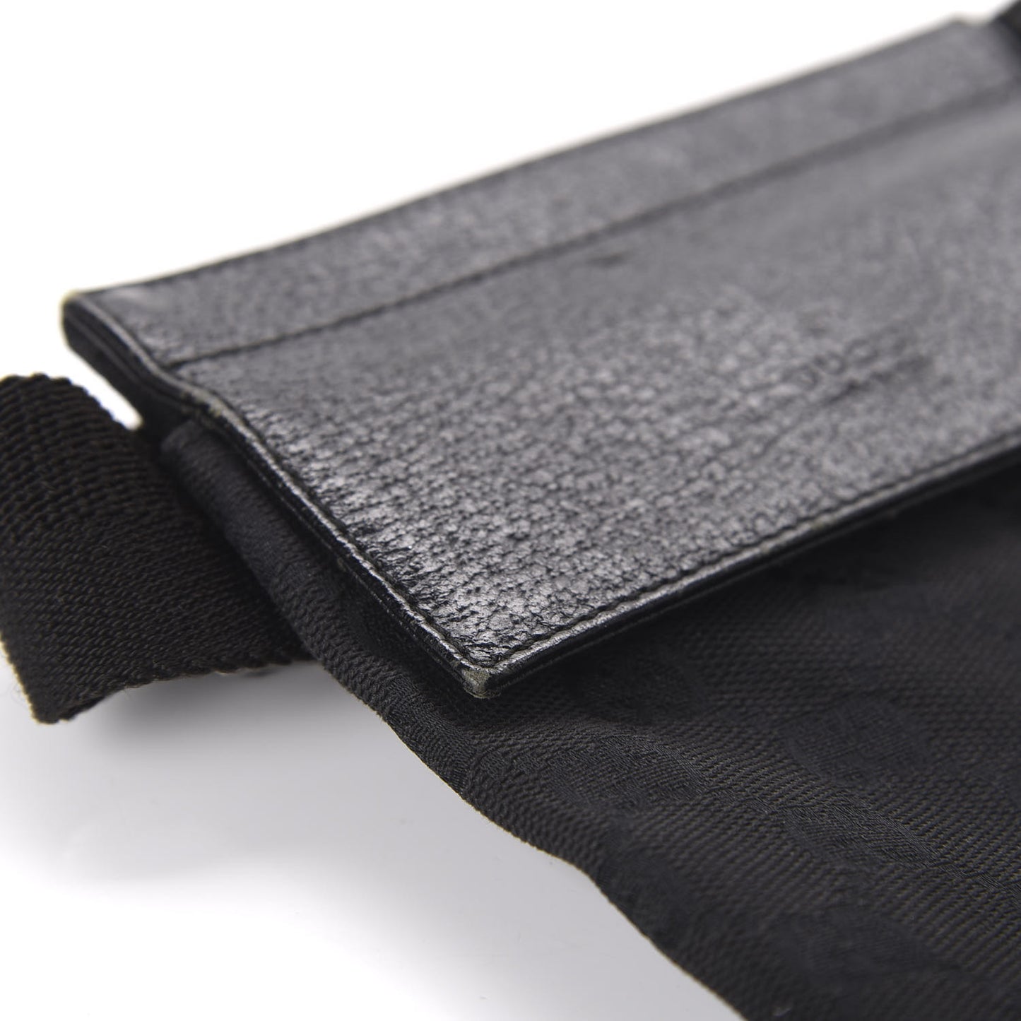 GG Monogram Double Pocket Belt Bag Black