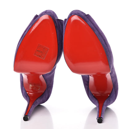 Christian Louboutin Suede Palais Royal 140 Pumps 39 Iris 5 of 9