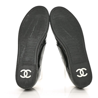 Chanel Patent Calfskin CC Mocassin Loafer Espadrilles 41.5 Black 5 of 7