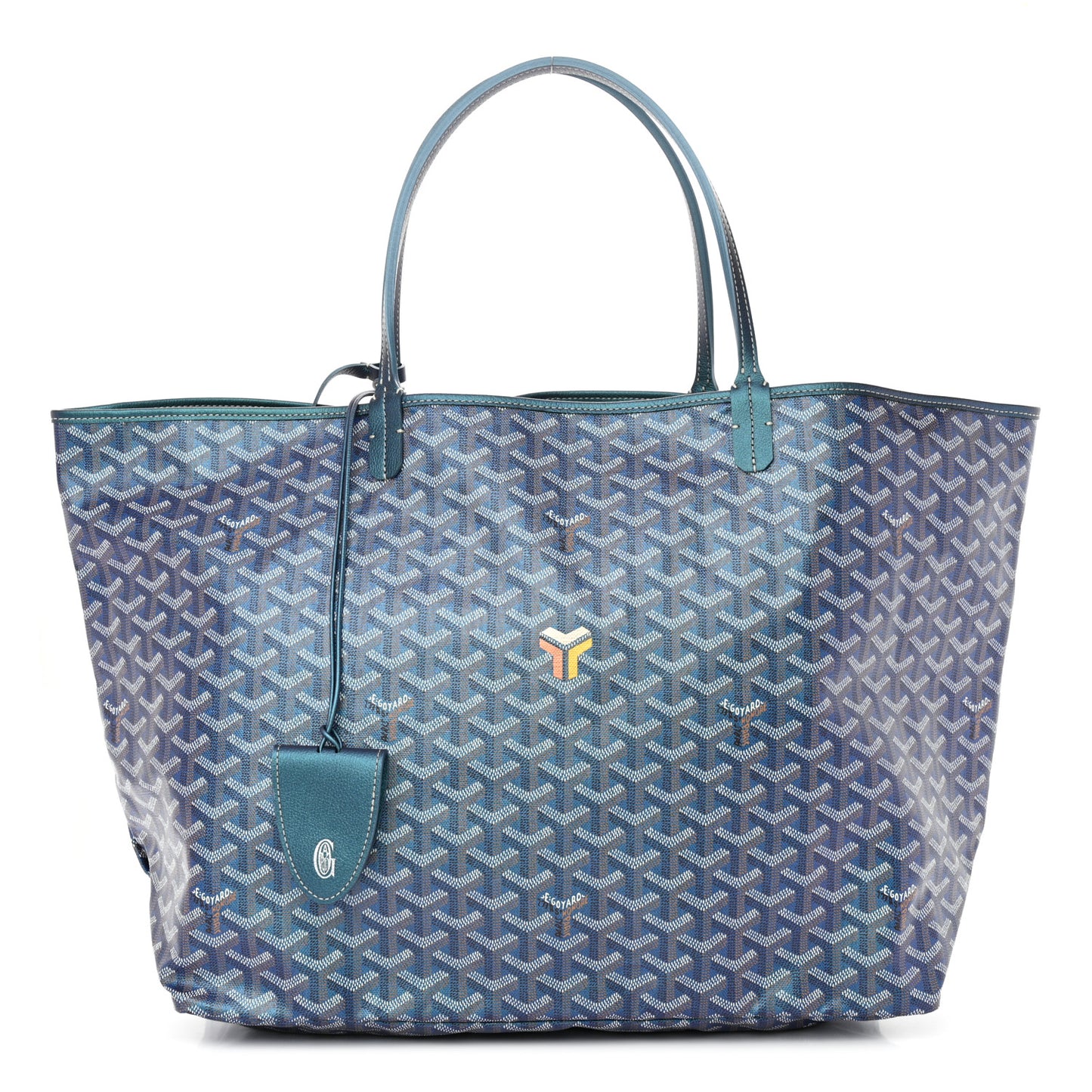 Iridescent Goyardine Saint Louis GM Pearly Blue