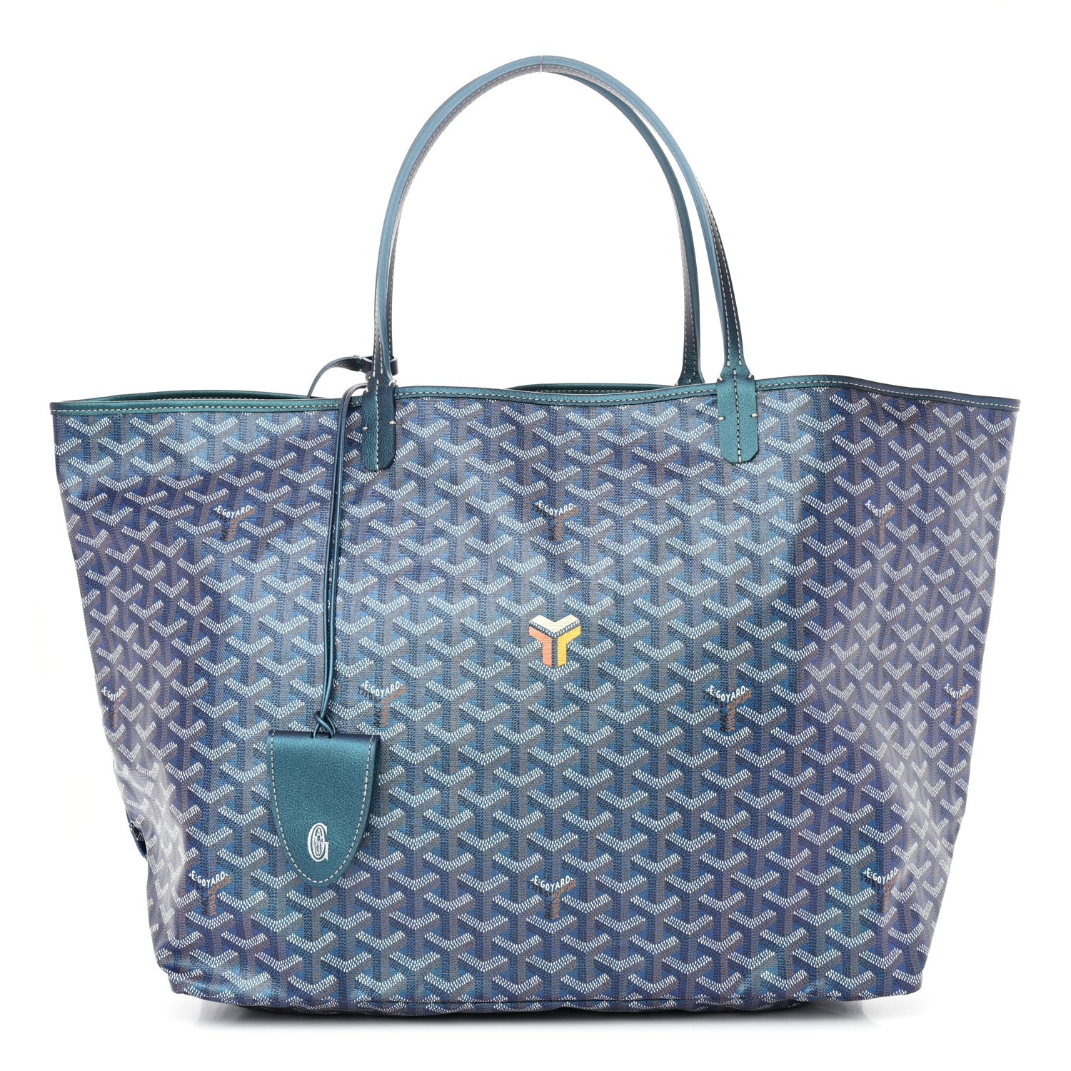 Goyard Iridescent Goyardine Saint Louis GM Pearly Blue 1 of 11