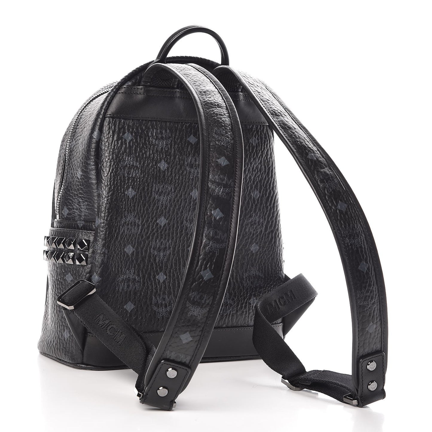 Visetos Small Side Stud Backpack Black