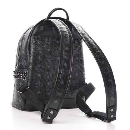MCM Visetos Small Side Stud Backpack Black 3 of 8