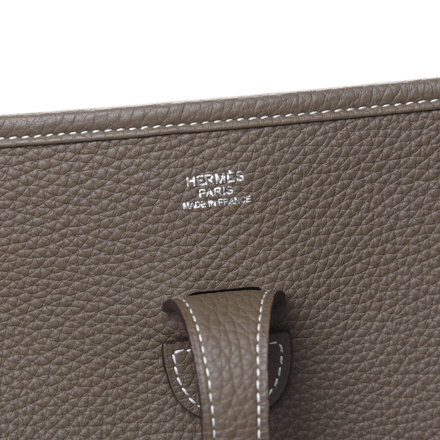 Hermes Taurillon Clemence Evelyne III PM Etoupe 5 of 12