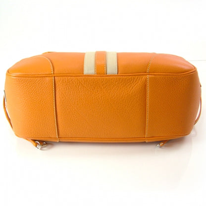 Prada Vitello Daino Lizard Flap Large Tote Orange 5 of 11