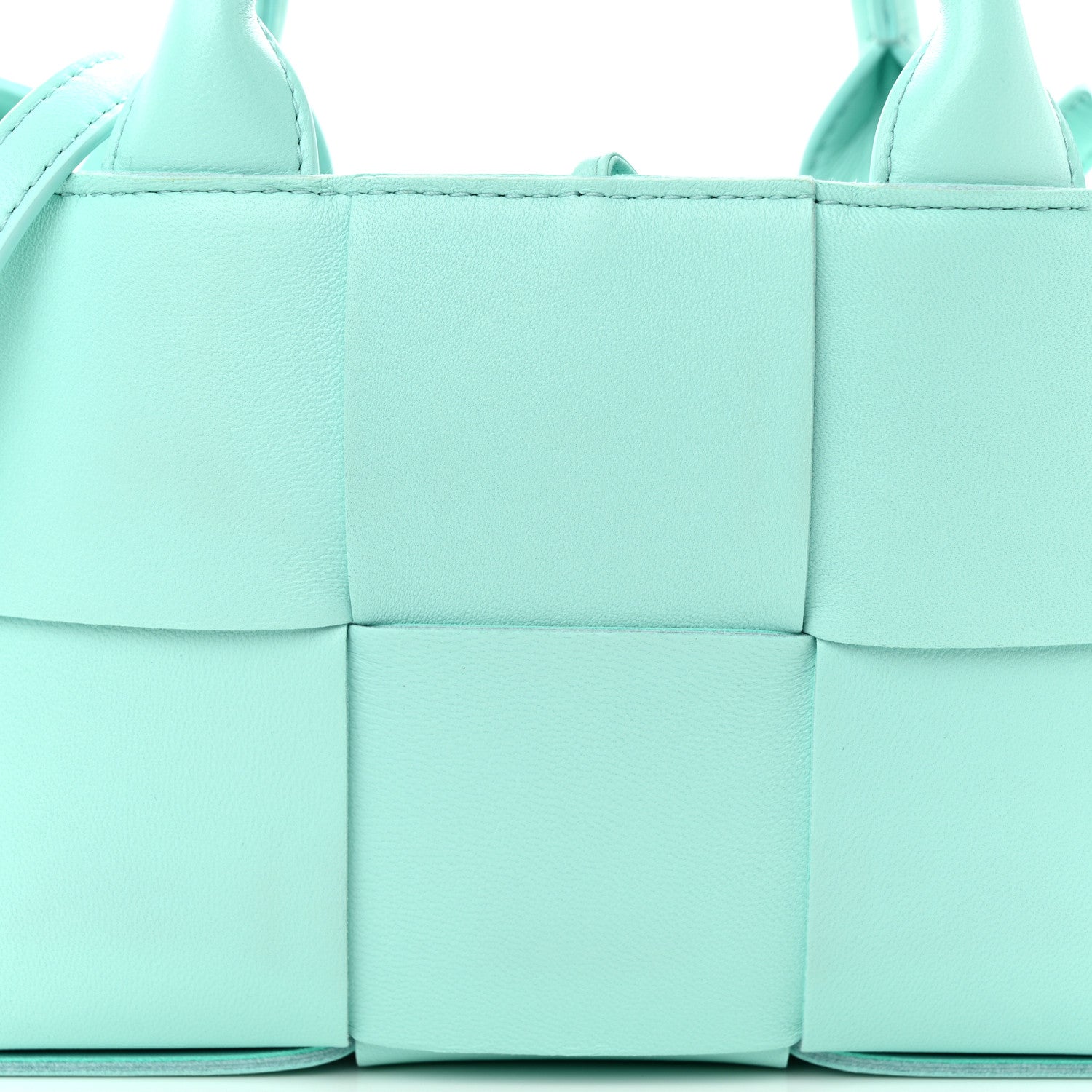 Bottega Veneta Lambskin Maxi Intreccio Candy Arco Tote Celadon 8 of 10