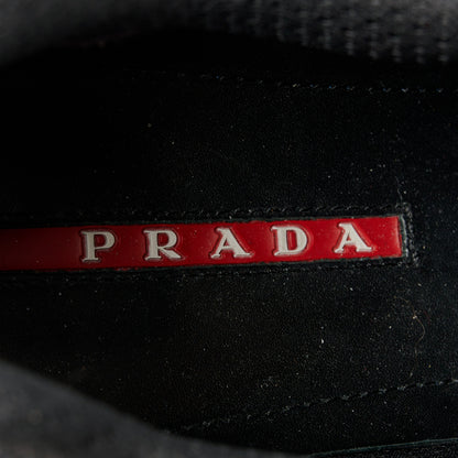 Prada Patent Mens America's Cup Patchwork Sneakers 10.5 Black 8 of 9