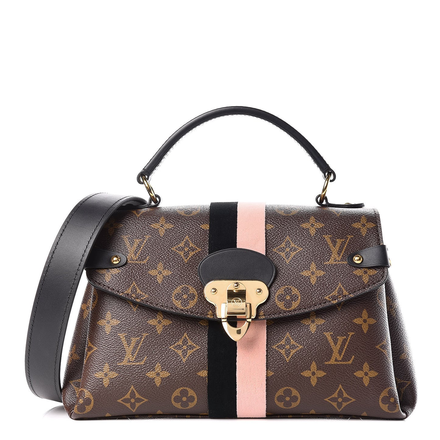Monogram Georges BB Black Rose Poudre