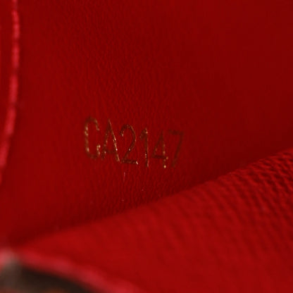 Louis Vuitton Damier Ebene Caissa Wallet Cherry 7 of 11