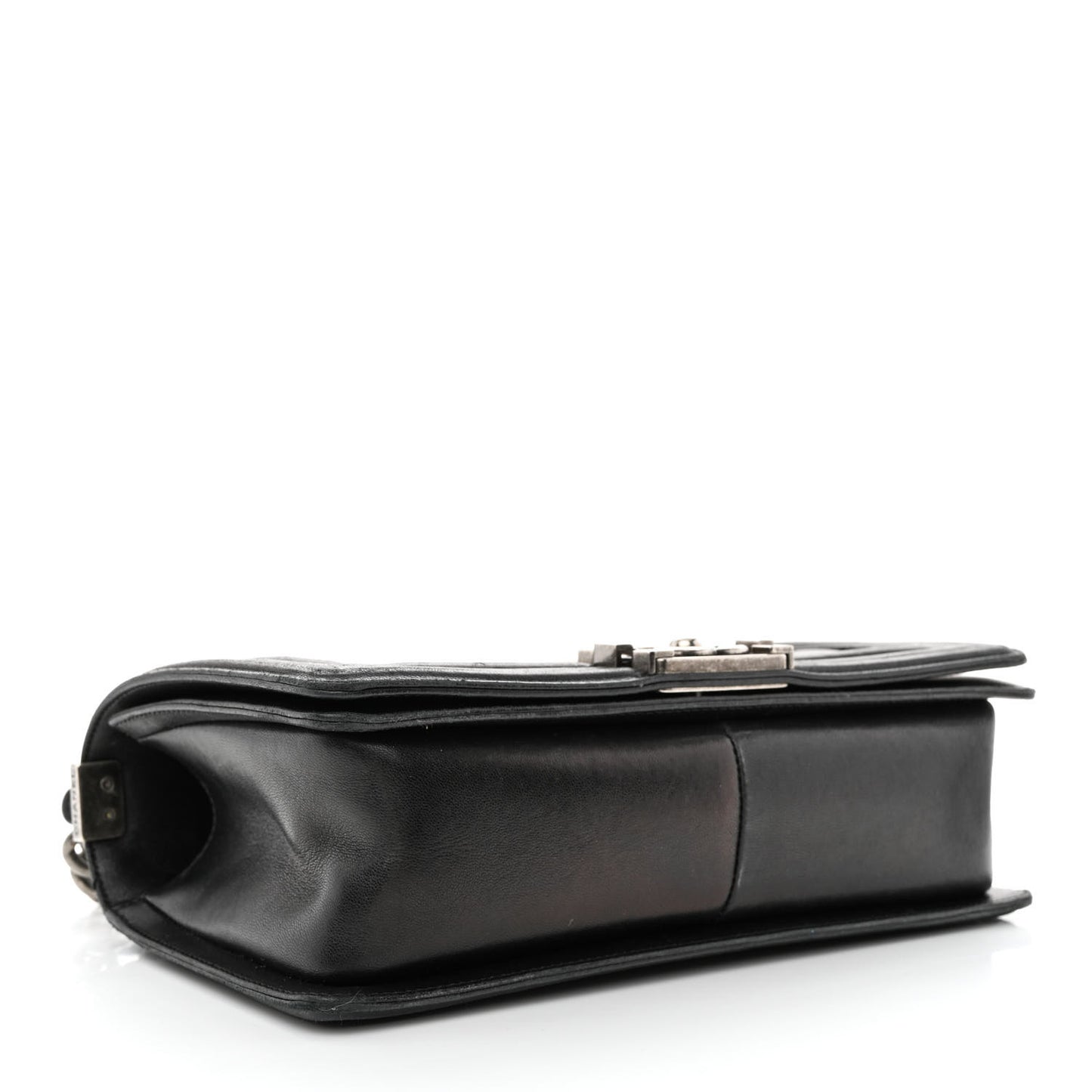 Lambskin Quilted Medium Boy Flap Black