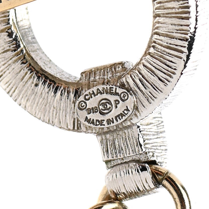 Chanel Crystal Chain CC Multi Strand Necklace Gold Silver 6 of 7