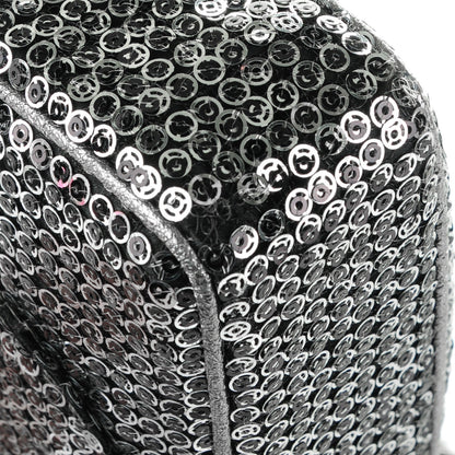 Chanel Sequin East West Flap Dark Silver 9 of 9