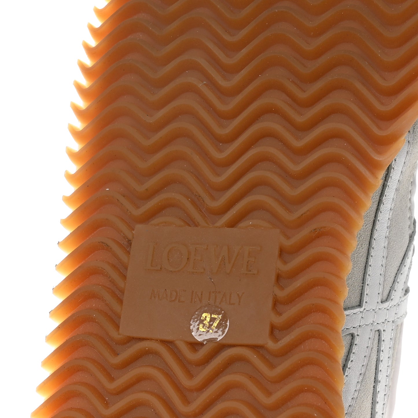 Nylon Suede Flow Retro Runner Sneakers 37 White