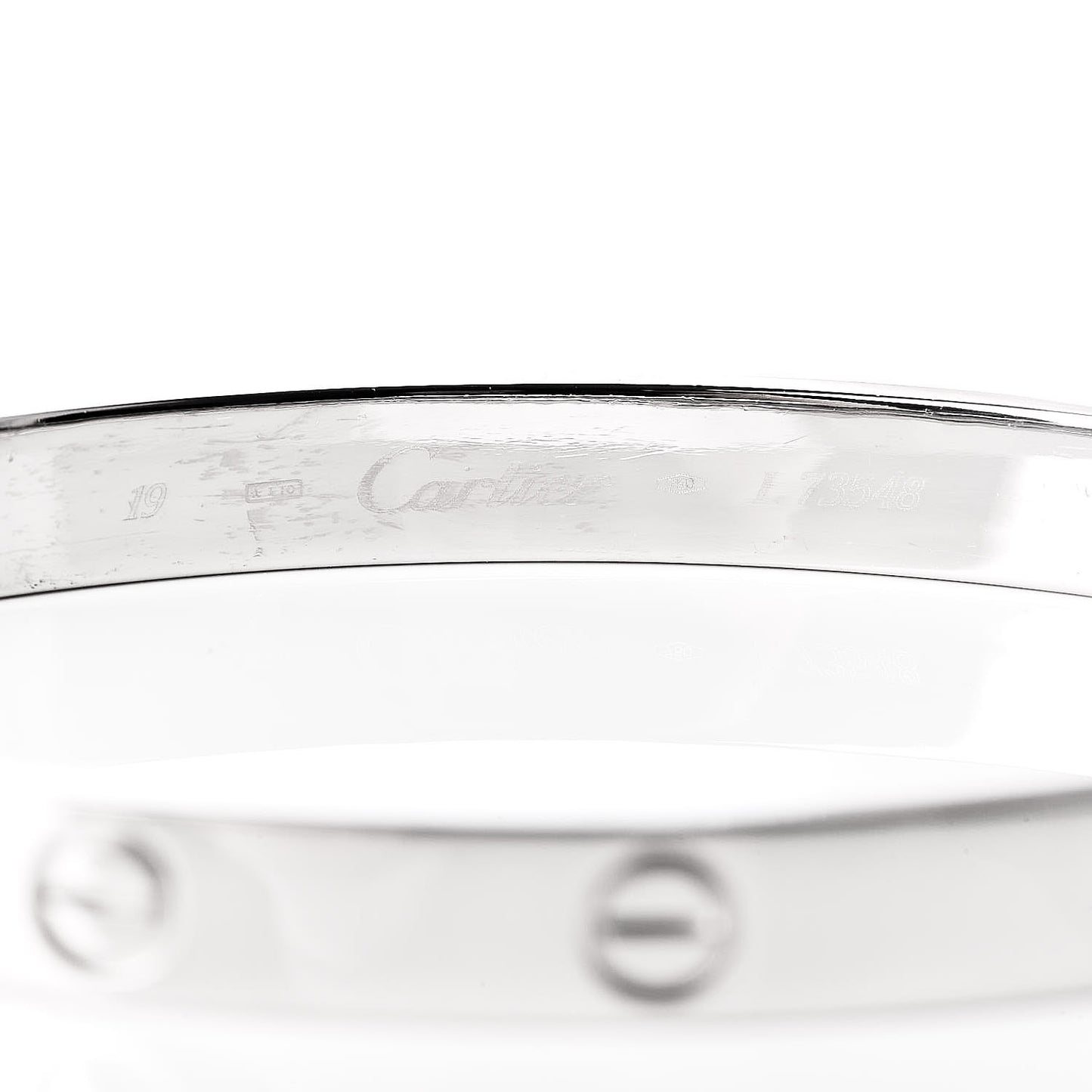 18K White Gold LOVE Bracelet 19