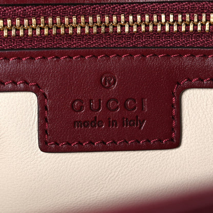 Gucci Calfskin Matelasse Medium GG Marmont Shoulder Bag Rosso Ancora Red 6 of 10