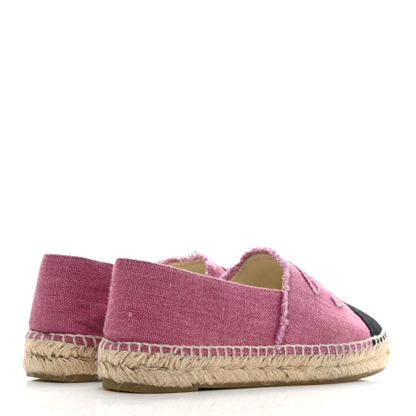 Linen CC Espadrilles 39 Pink Black