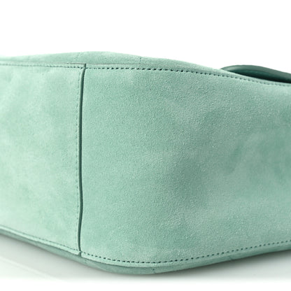 Chanel Suede Calfskin Small Souplissimo Maxi Flap Green 19 of 22