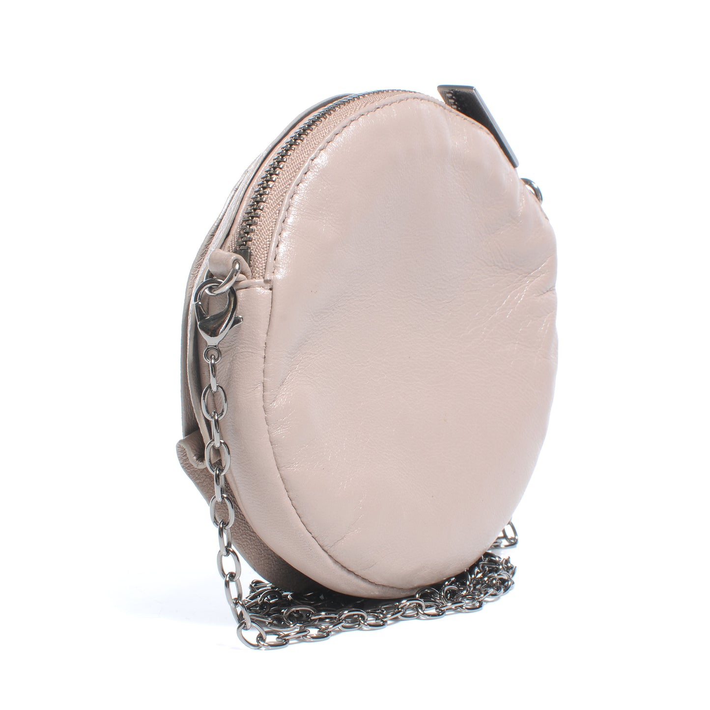 Leather Petale Mini Chain Bag Blush
