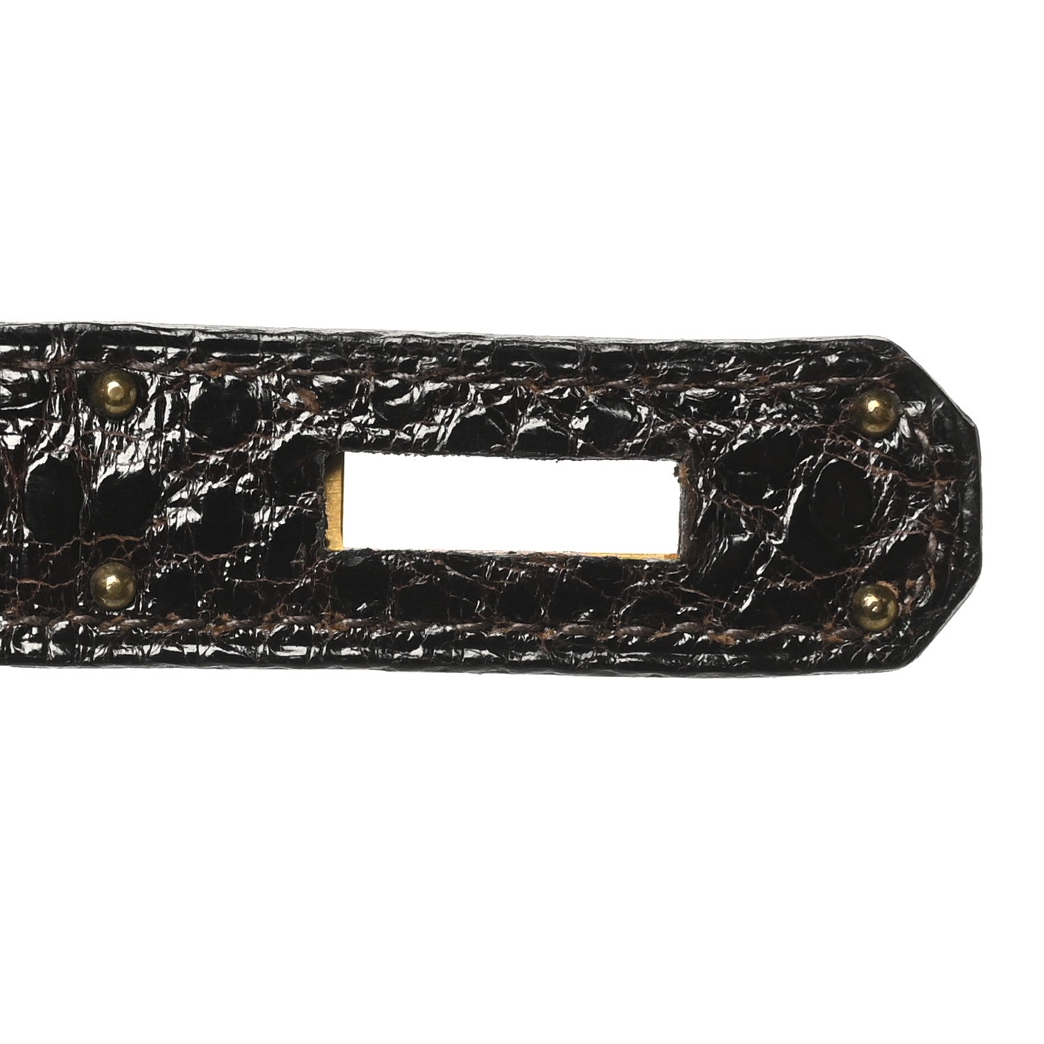 Hermes Shiny Alligator Kelly Sellier 32 Havane 7 of 10