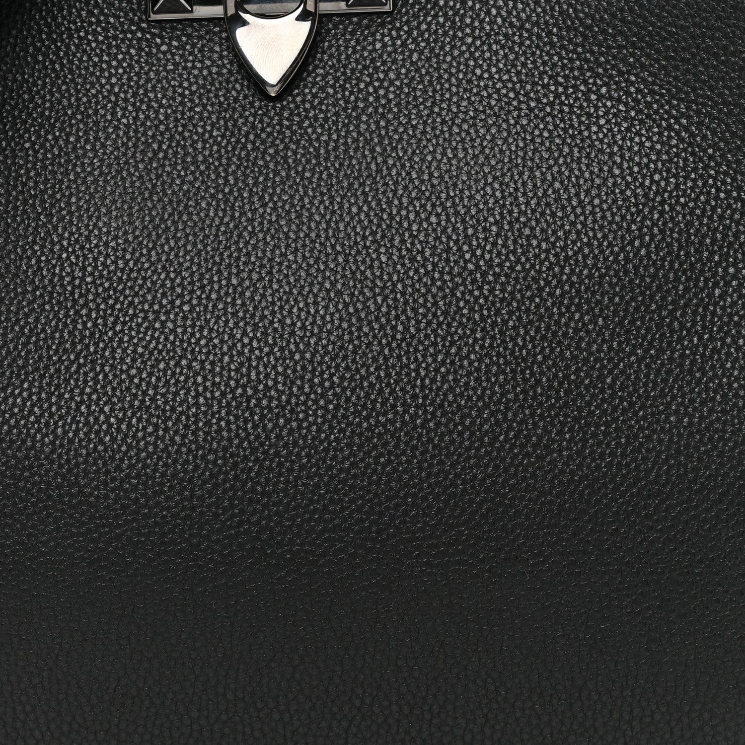 Valentino Garavani Pebbled Calfskin Rockstud Hobo Black 7 of 10