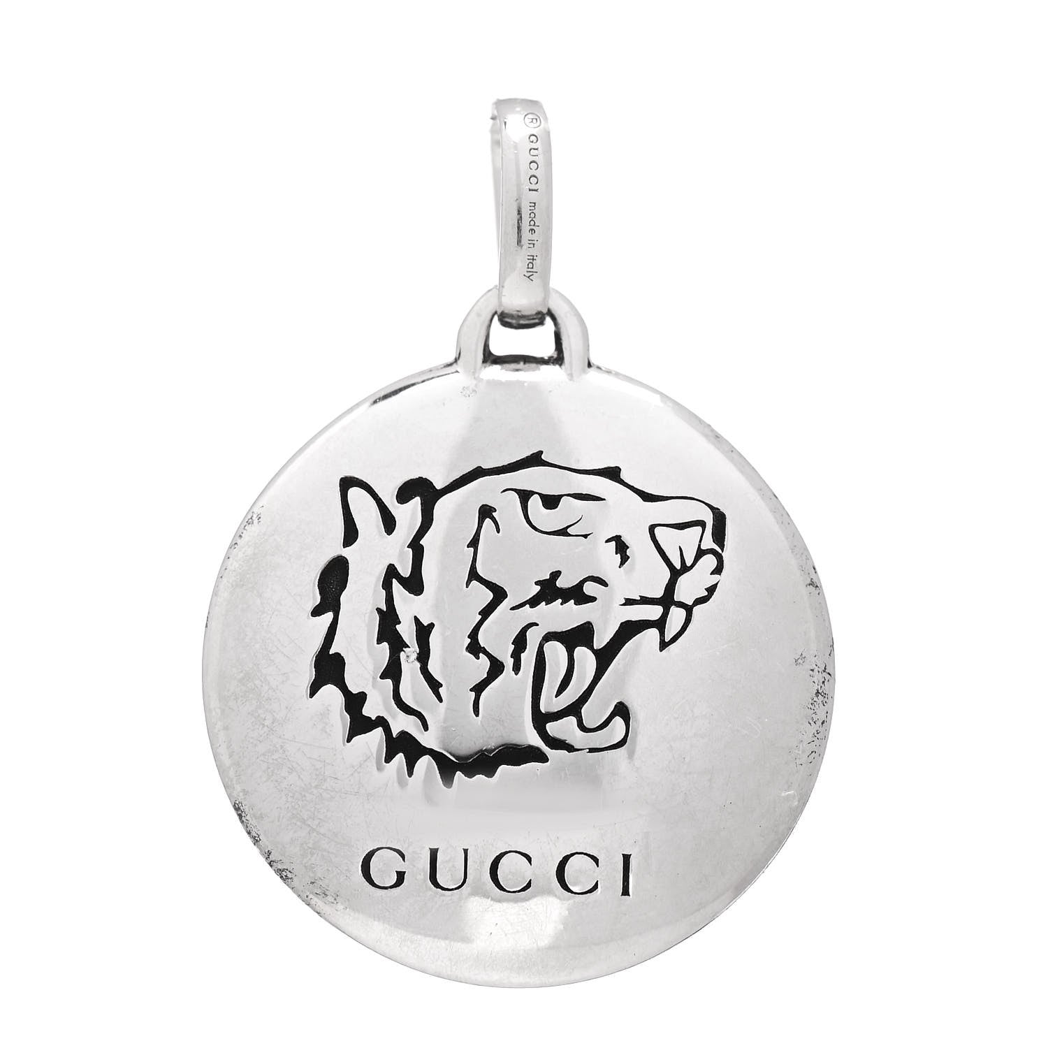 Gucci Sterling Silver Blind for Love Tiger Charm 1 of 4
