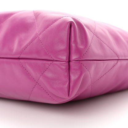 Chanel Shiny Calfskin Quilted Small Chanel 22 Purple 11 of 12