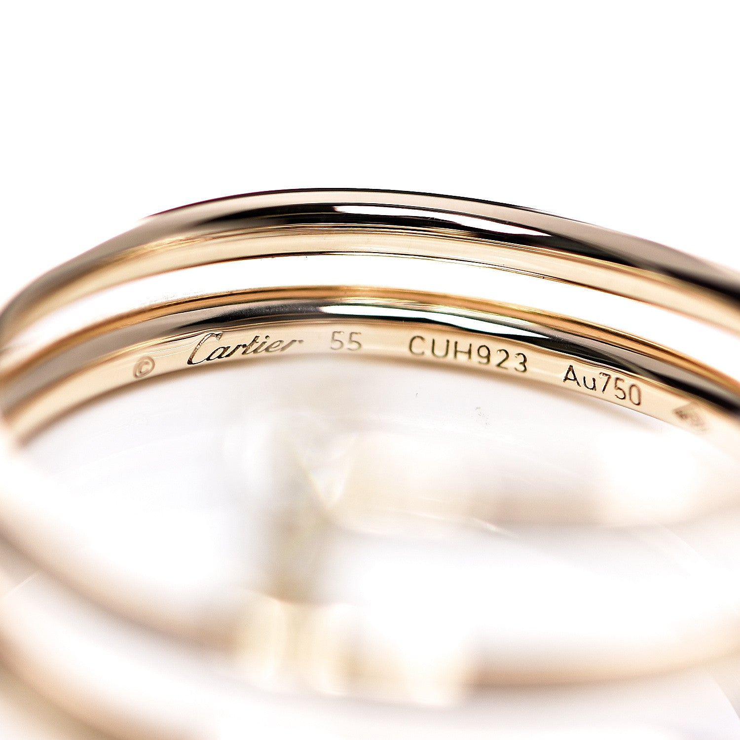 Cartier 18K Yellow Gold Diamond Double Juste Un Clou Ring 55 7.25 3 of 7