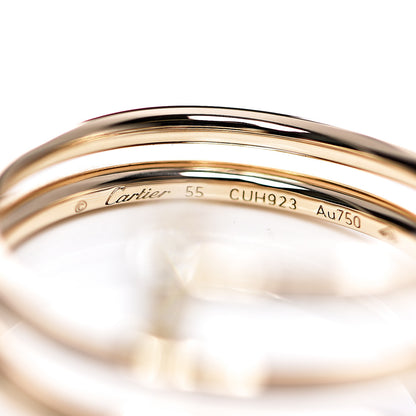 Cartier 18K Yellow Gold Diamond Double Juste Un Clou Ring 55 7.25 3 of 7