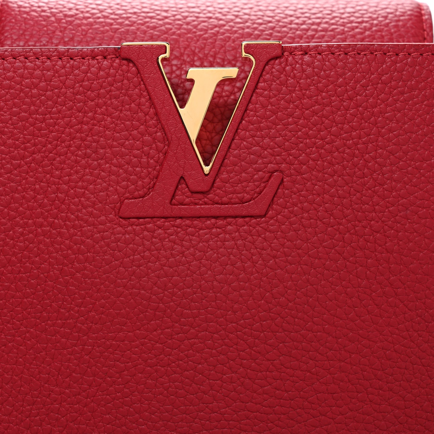 Louis Vuitton Taurillon Capucines PM Rubis 8 of 10
