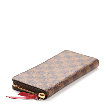 Louis Vuitton Damier Ebene Clemence Wallet Cherry 4 of 11