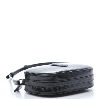 Saint Laurent Calfskin Lizard Embossed Le 61 Camera Bag Black 4 of 11