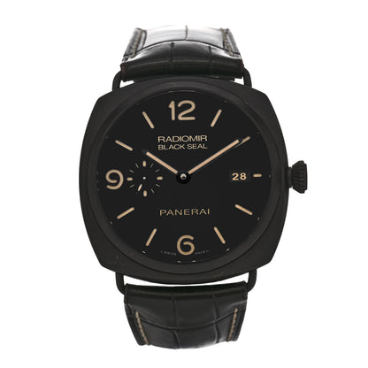 Panerai Ceramic Alligator 45mm Radiomir Black Seal 3 Days Automatic Watch Black PAM00505 1 of 5