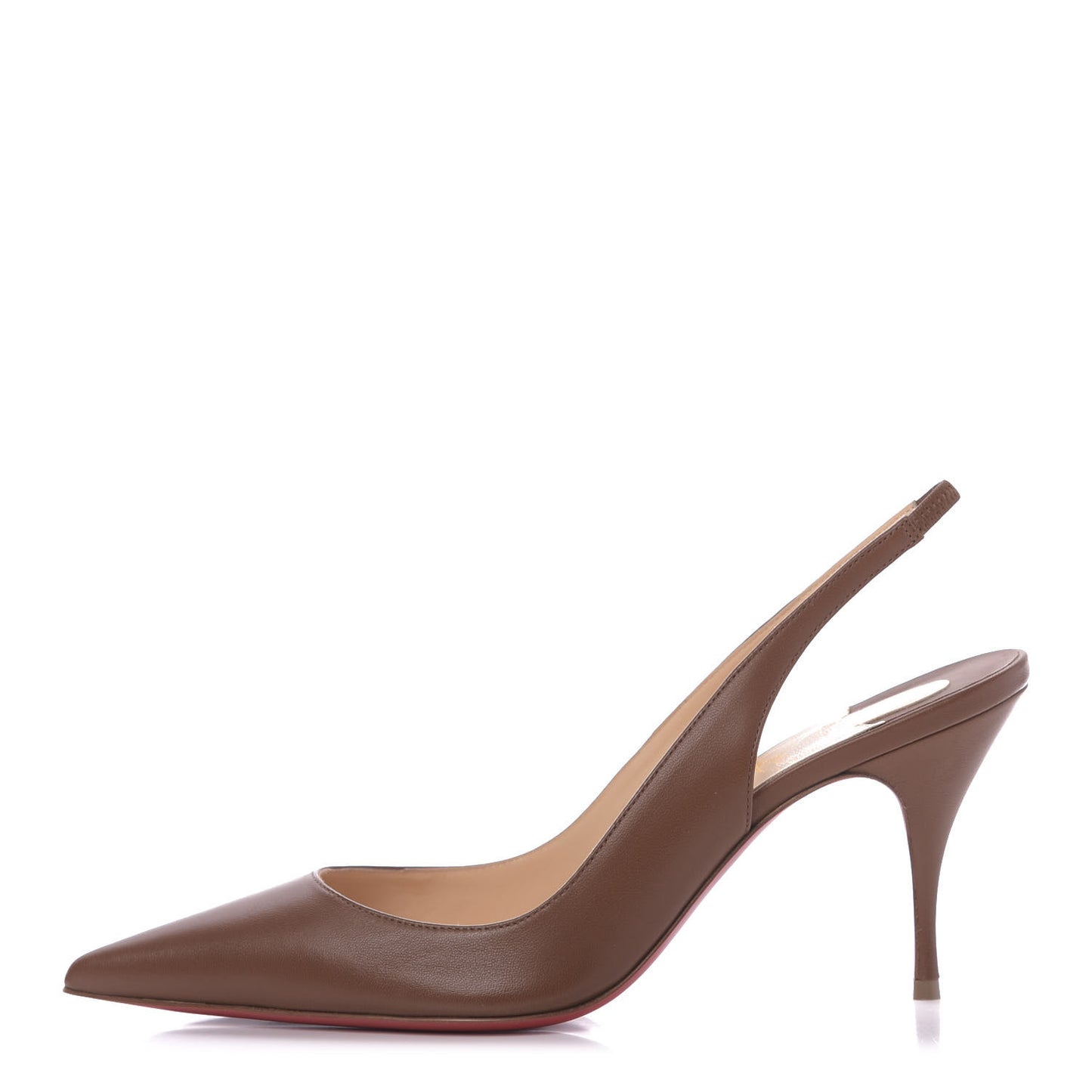 Nappa Clare Sling 80 Pumps 38 Cuoio