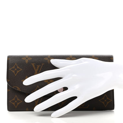 Louis Vuitton Monogram Emilie Wallet Rose Ballerine 2 of 8
