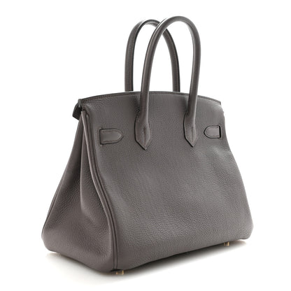 Hermes Togo BIRKIN 30 Etain 3 of 9