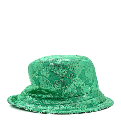 Gucci Canvas Lame GG Monogram Reversible Bucket Hat L Green 1 of 15