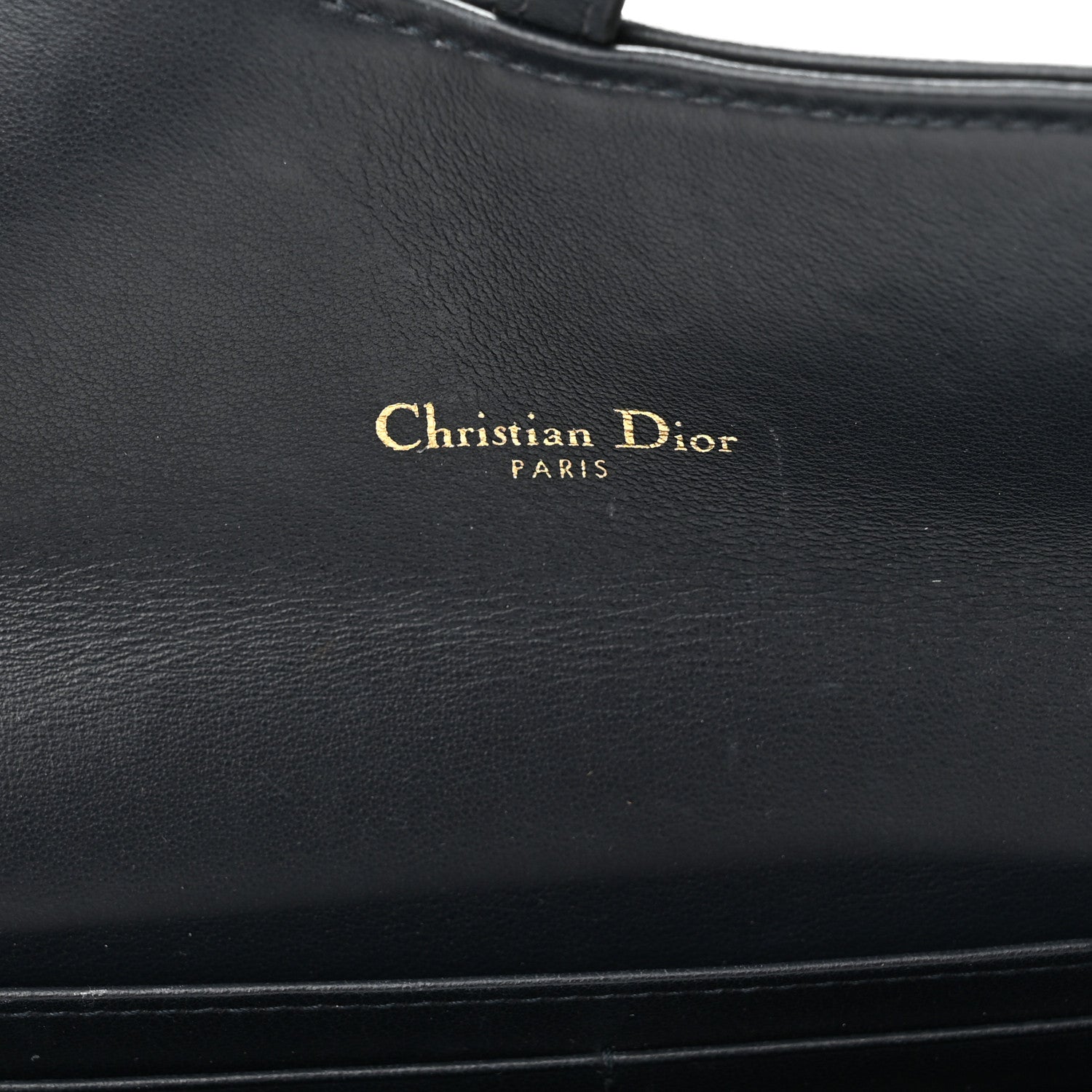 Christian Dior Oblique Saddle Chain Wallet Blue 6 of 10