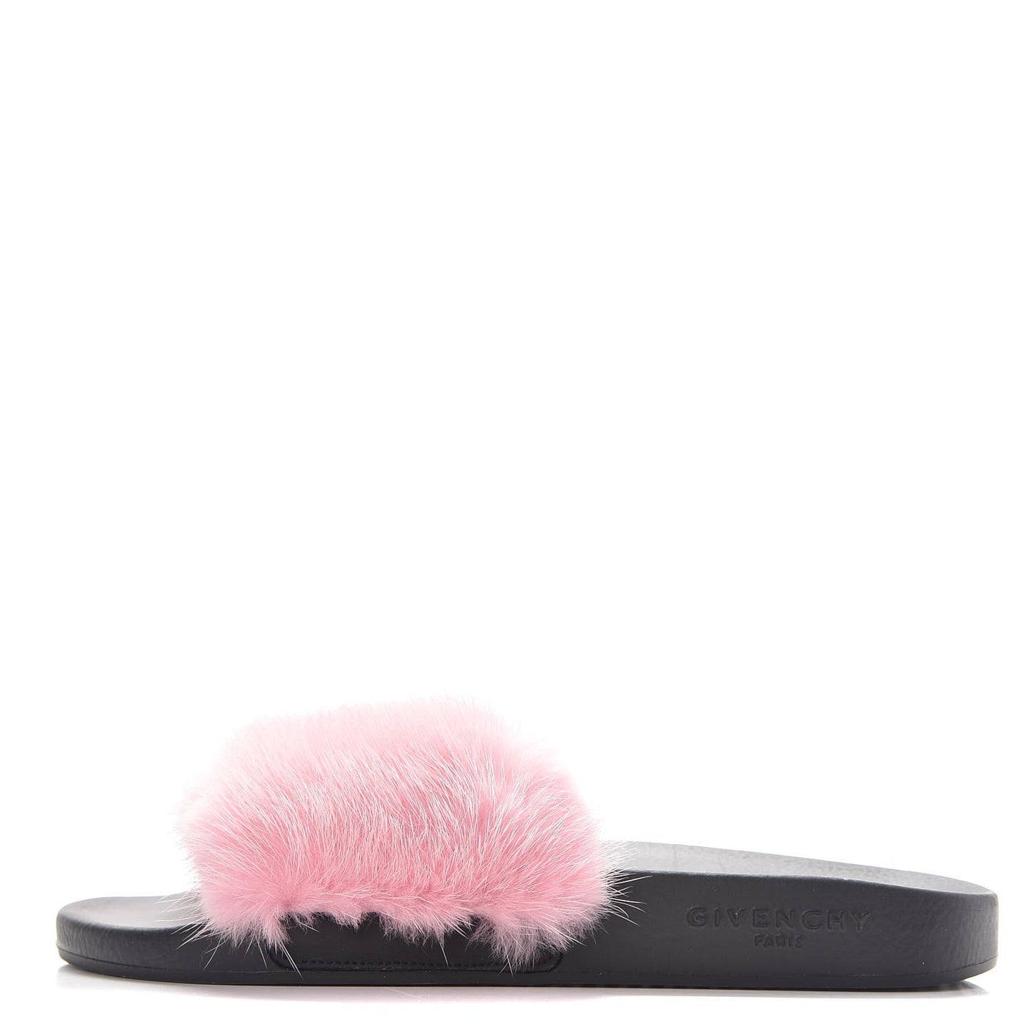Mink Rubber Slide Sandals 37 Pink