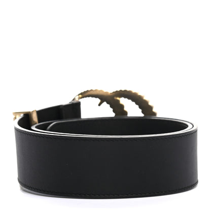 Gucci Moon Calfskin Torchon Double G 40mm Belt 65 26 Black 2 of 5