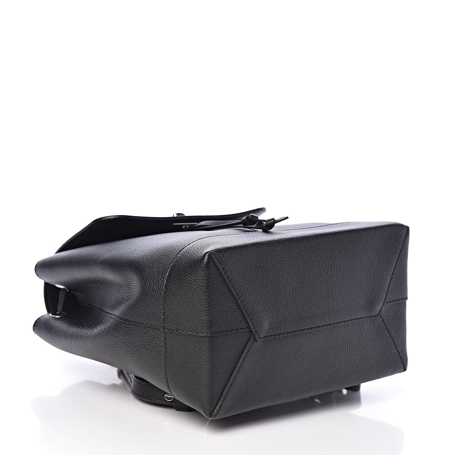 Calfskin Lockme Backpack Black