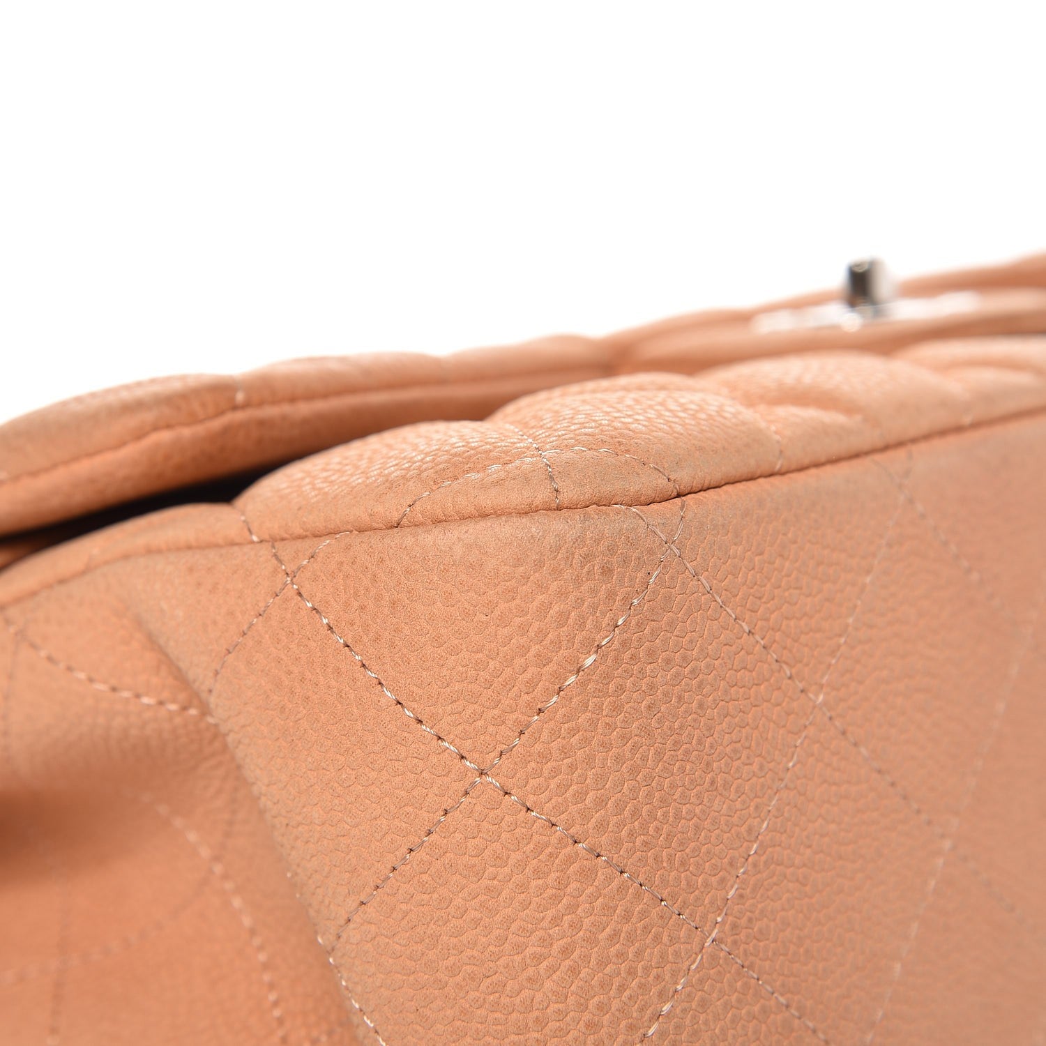 Chanel Iridescent Caviar Quilted Jumbo Double Beige 9 of 15