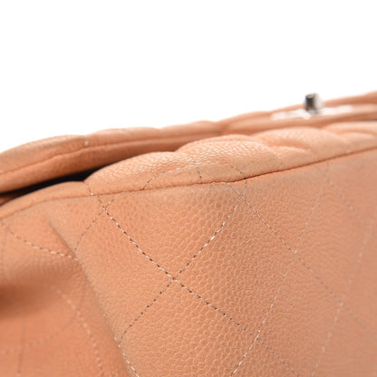 Chanel Iridescent Caviar Quilted Jumbo Double Beige 9 of 15