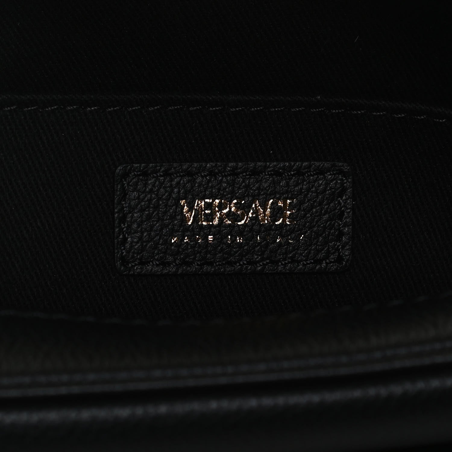 Versace Grained Calfskin Medusa Camera Bag Black 6 of 13
