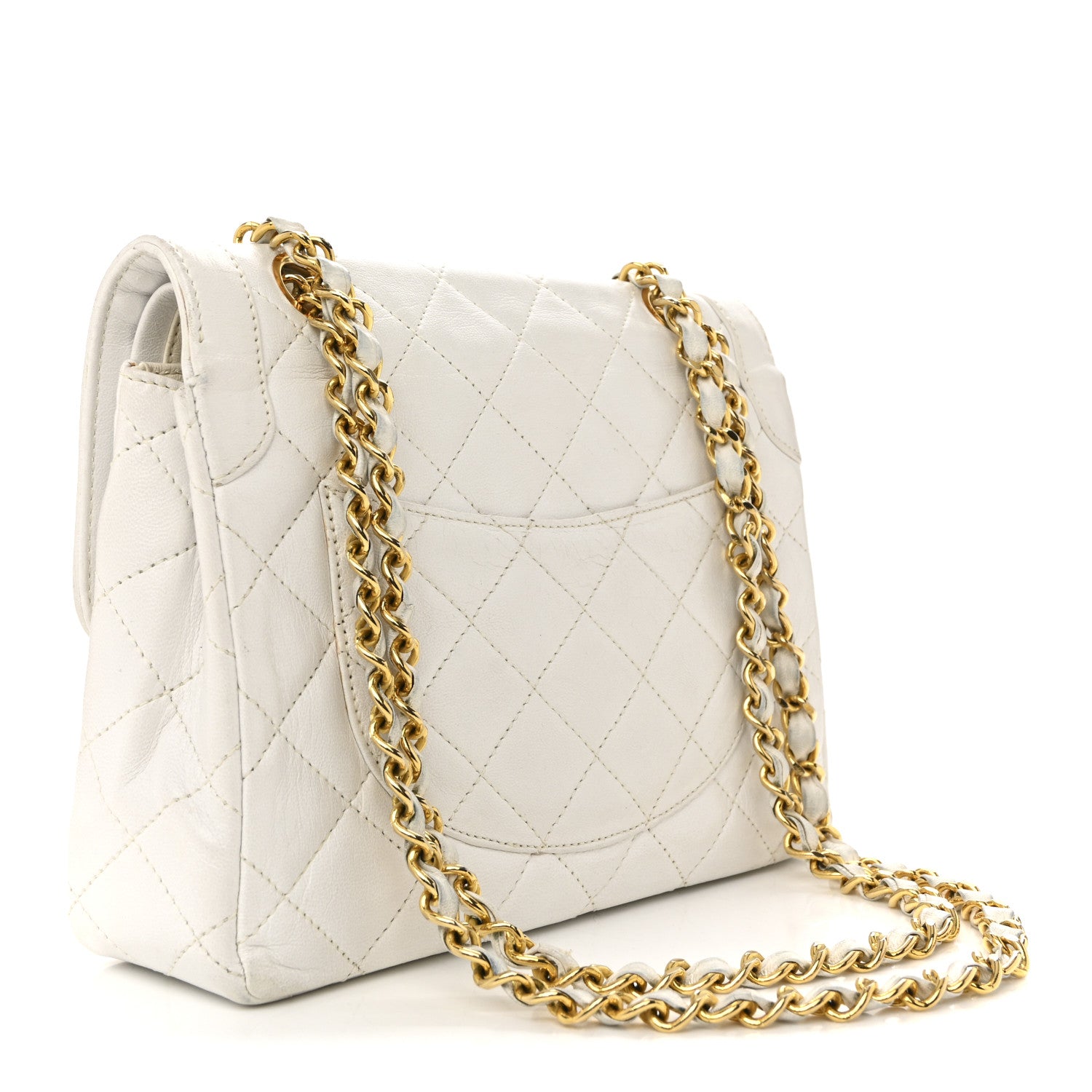 Chanel Lambskin Quilted Small Flap White 3 of 17