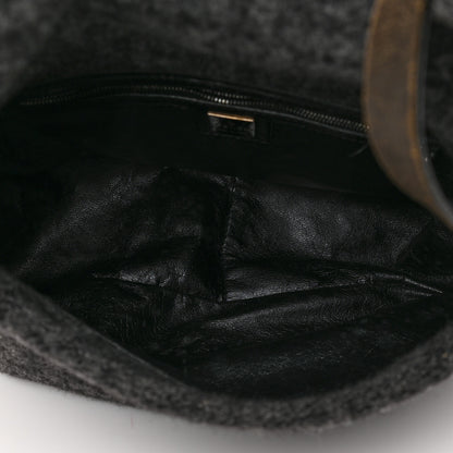 Fendi Wool Zucca Mama Baguette Grey 4 of 7